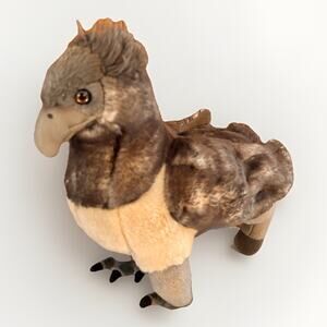Harry Potter Hippogriff Plush Buckbeak Gray White Stuffed Animal Universal